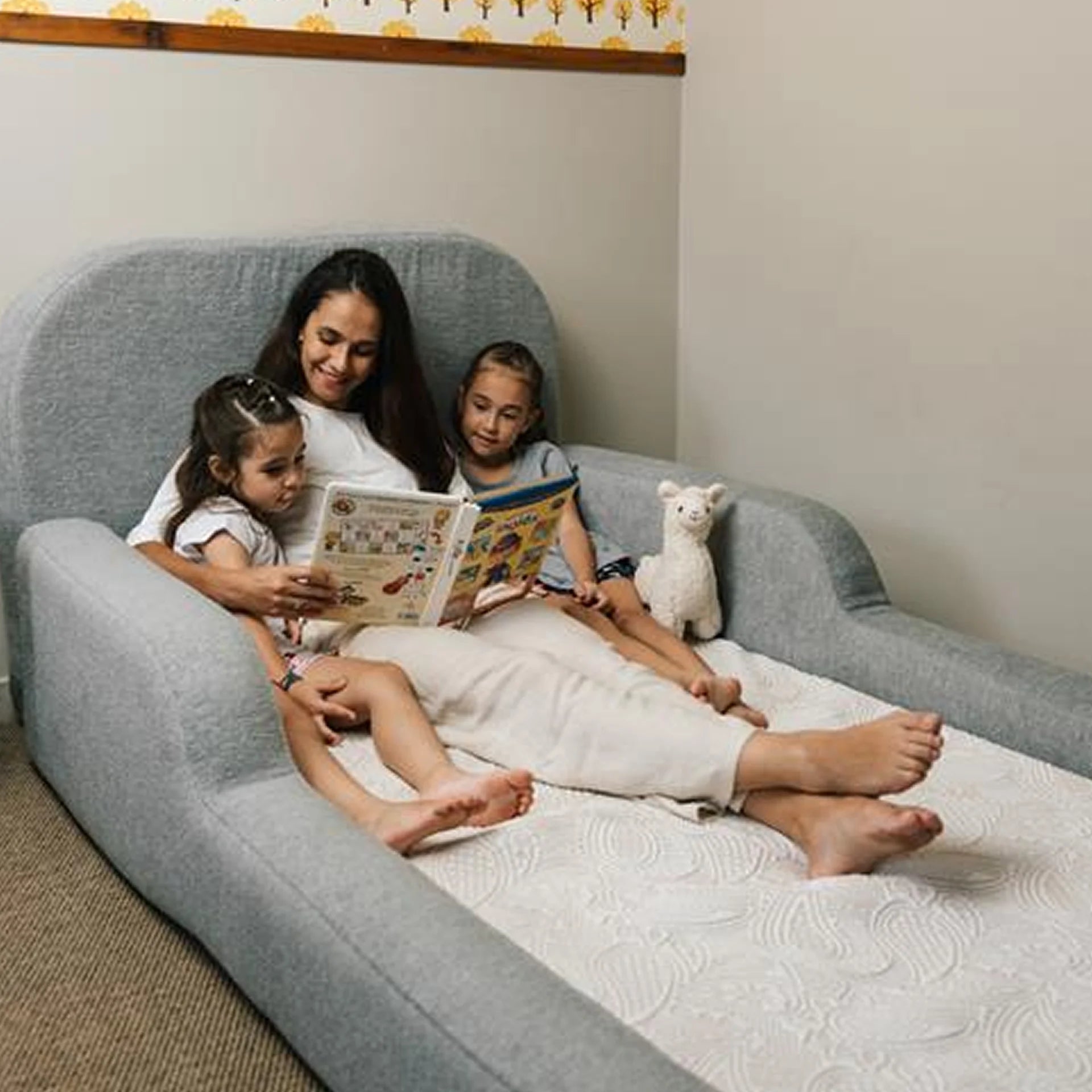 Cama Montessoriana Solteiro - Cinza | Little Duck