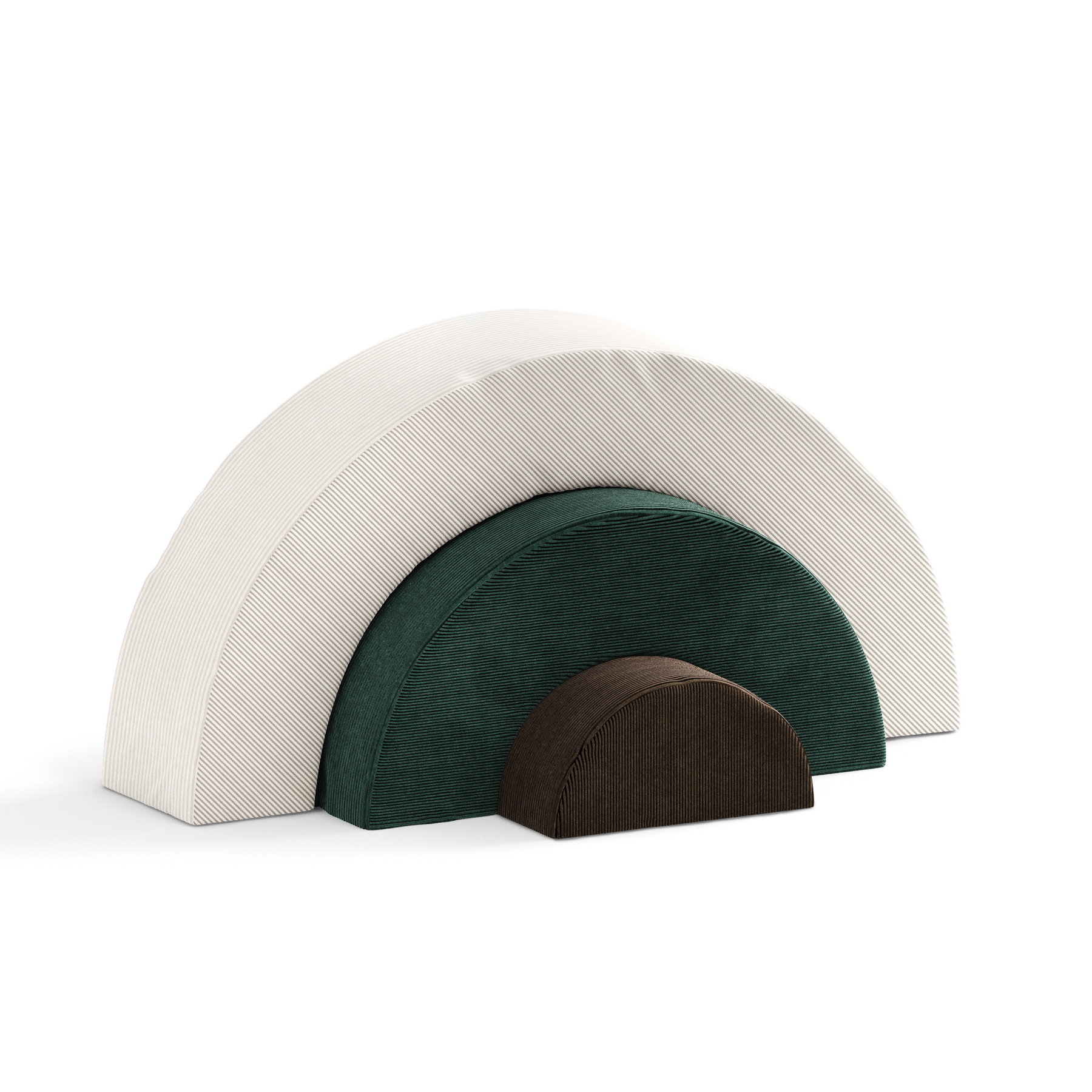 Play Arco-Íris Linho | Verde | Marrom - Little Duck