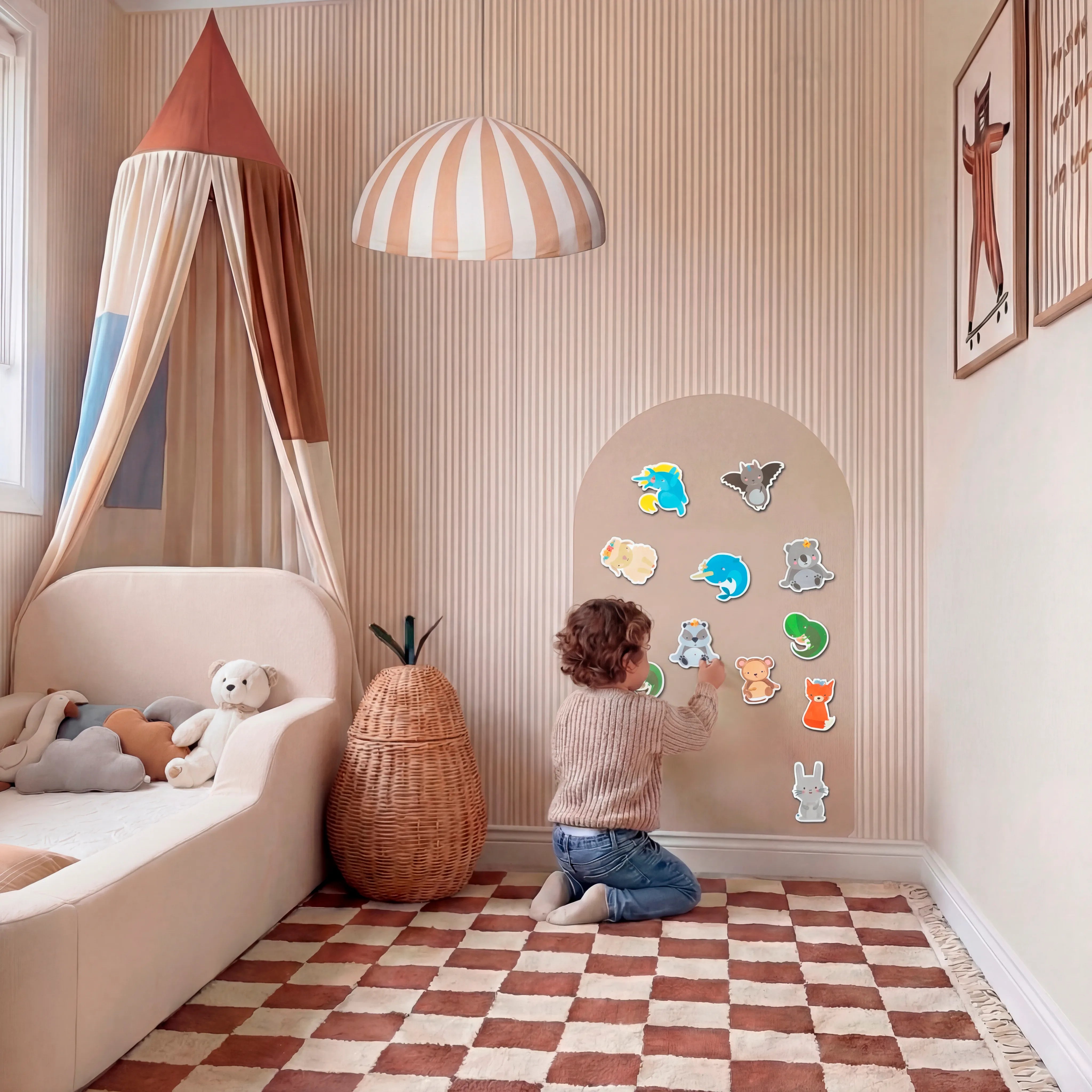 Painel Magnético Com Imãs Divertidos